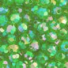 200 6mm Faceted Transparent Green AB Acrylic Beads