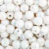 200 6mm Faceted White AB Acrylic Beads