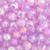 200 6mm Faceted Violet AB Acrylic Beads