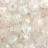 100 8mm Acrylic Faceted Crystal AB