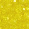 100 8mm Faceted Yellow Acrylic Beads