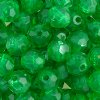 100 8mm Acrylic Faceted Holiday Green