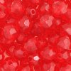 100 8mm Acrylic Faceted Red