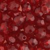 100 8mm Acrylic Faceted Ruby