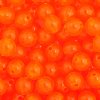 100 6mm Round Transparent Bright Orange Acrylic Beads
