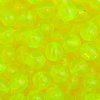 100 6mm Round Transparent Bright Yellow Acrylic Beads