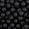 100 6mm Round Black Acrylic Beads