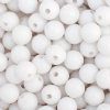 100 6mm Round White Acrylic Beads