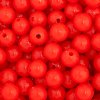 100 6mm Round Red Acrylic Beads