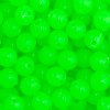 100 6mm Round Fluorescent Green Acrylic Beads
