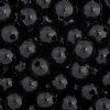 100 8mm Black Round Acrylic Beads