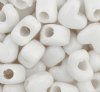 50, 12x10mm Opaque White Acrylic Heart Beads