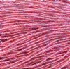 1 Hank of 10/0 Transparent Pink Mix Seed Beads