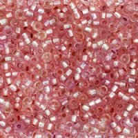 50 grams of 10/0 Light Pink Silver Lined Mix Seed Beads