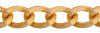 1 Meter of 14mm Gold Textured Aluminum Chain