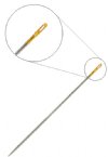 25, #10 Japanese Beading Needles - Gold Eye. 33.3mm