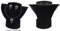 Flocked Black Flexible Necklace Stand