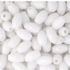 100 9x6mm Acrylic White Ovals