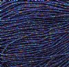 1 Hank of 11/0 Opaque Navy AB Seed Beads