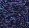 1 Hank of 11/0 Opaque Navy AB Seed Beads