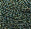 1 Hank of 11/0 Opaque Green AB Seed Beads
