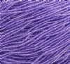 1 Hank of 10/0 Transparent Tanzanite Seed Beads