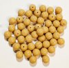 25 8mm Round Opaque Camel Beige Glass Beads