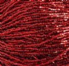 1 Hank of 10/0 Two-Cut Silver Lined Red Seed Beads