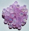 50 8mm Transparent Matte Alexandrite AB Flower Beads