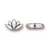 1 11.9x7.1mm TierraCast Antique Silver Lotus Bead