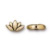 1 11.9x7.1mm TierraCast Antique Gold Lotus Bead
