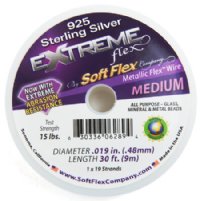 30ft of Sterling Silver Soft Flex .019 in. Medium