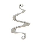 SS4121  1 Sterling 28.5x14mm Squiggle Connector