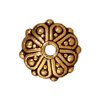 1 6x8.5mm TierraCast Antique Gold Oasis Rondelle Bead