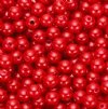 100 6mm Red Pearl Acrylic Beads