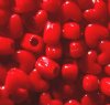 50 12x10mm Acrylic Opaque Red Heart Beads