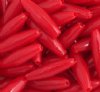 100 19x6mm Acrylic Opaque Red Spaghetti Beads 