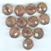 12 20mm Acrylic Faceted Smoke Topaz