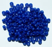 200 4x6mm Opaque Royal Blue Acrylic Crow Beads