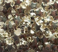 50 7mm Silver Acrylic Star Beads
