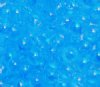 100 8mm Transparent Blue AB Acrylic Beads
