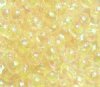 100 8mm Transparent Yellow AB Acrylic Beads