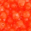 100 8mm Acrylic Faceted Orange Beads