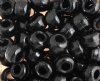 100 6x9mm Opaque Black Acrylic Crow Beads