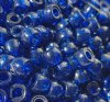 100 6x9mm Transparent Blue Acrylic Crow Beads