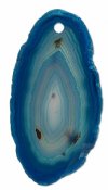 1 Dyed Dark Teal Agate Slice