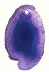 1 Dyed Purple Agate Slice