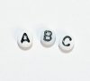 Alphabet and Number Glass Beads