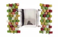 1, 9.5x13.3mm Axos II Antique Silver Magnetic Clasp for 11/0 Delica