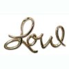 1, 34x20mm Anti-Tarnish Love Slider / Link